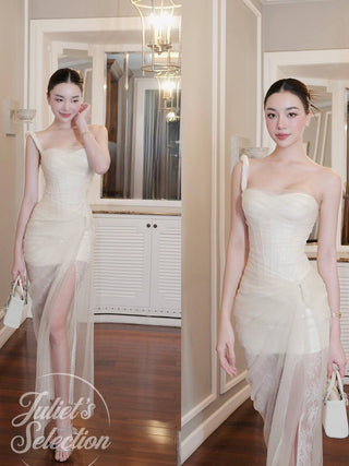 B295 DENTELLE CORSET DRESS