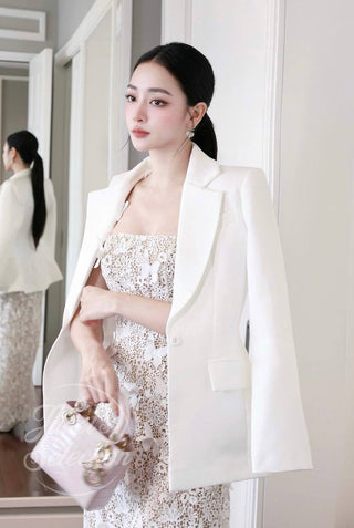 P0009 B354 SPRING BUTTERFLY MIDI DRESS