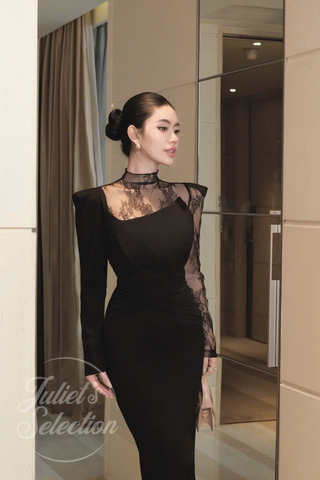 B310 BIBLICA LACE DRAPE DRESS