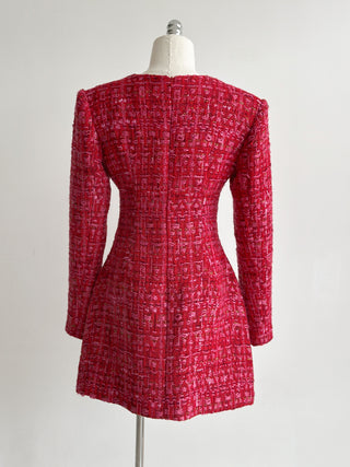 A276 CRIMSON TWEET DRESS