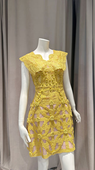 EC018 BUTTERCUP LACE DRESS