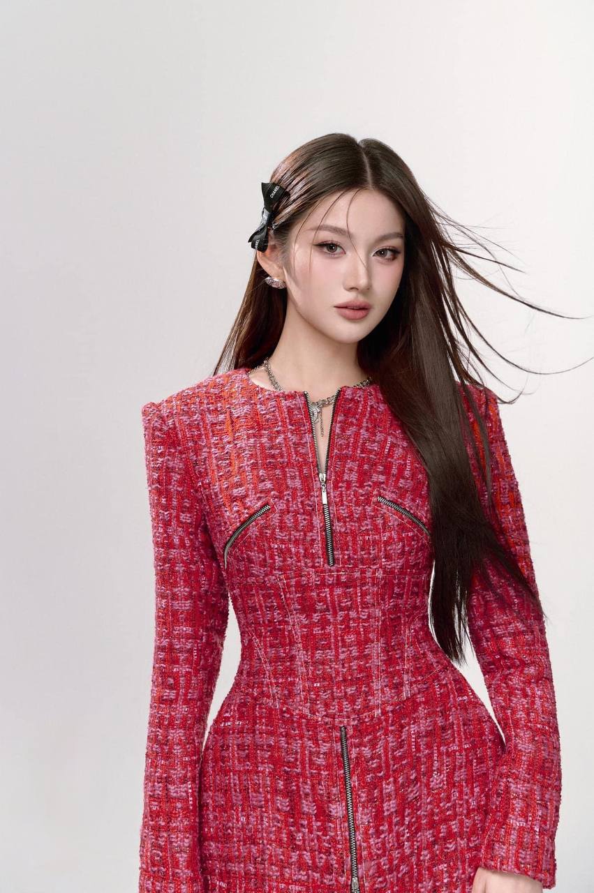 A276 CRIMSON TWEET DRESS - Juliet's Selection