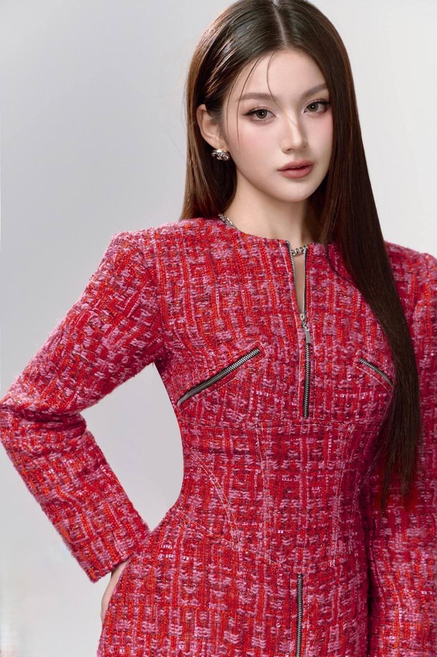A276 CRIMSON TWEET DRESS - Juliet's Selection