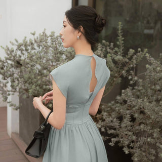 B027 ISSARAE CINCHED DRESS