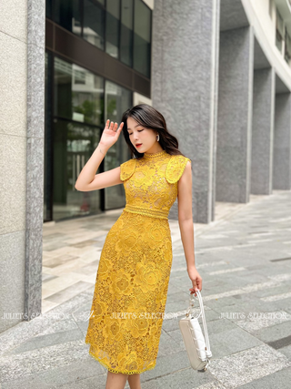 EC017 YELLOW DAISY DRESS