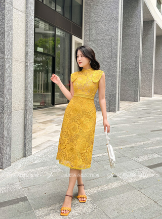 EC017 YELLOW DAISY DRESS